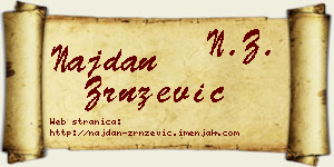 Najdan Zrnzević vizit kartica